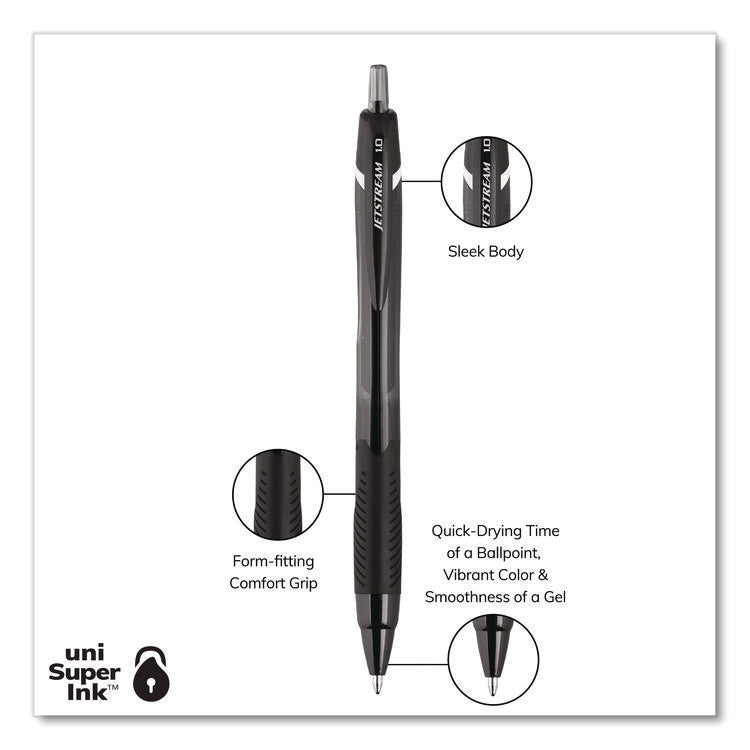 Jetstream Elements Hybrid Gel Pen, Retractable, Medium 1 mm, Assorted Ink and Barrel Colors, 5/Pack