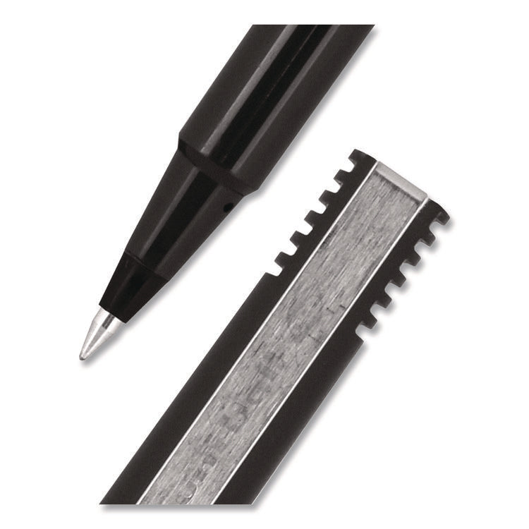 Rollerball Pen, Stick, Extra-Fine 0.5 mm, Black Ink, Black Barrel, 36/Pack