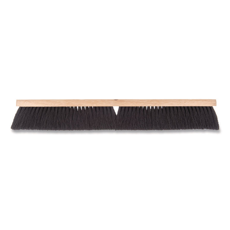 Flo-Pac Fine Floor Sweeps, 3" Black Tampico Bristles, 24" Brush, 12/carton