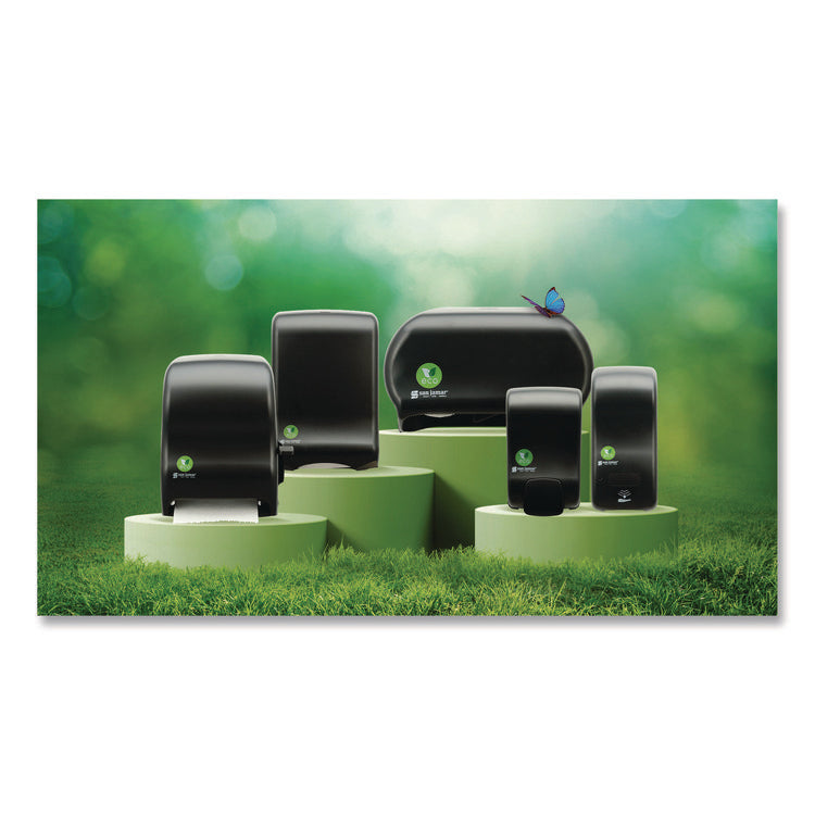 Ecological Green Tissue Dispenser, 16.75 x 5.25 x 12.25, Black