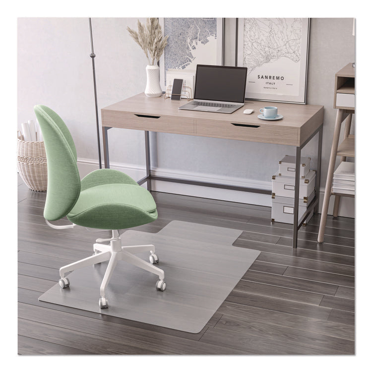 EconoMat Antimicrobial Chair Mat, Lipped, 36 x 48, Clear