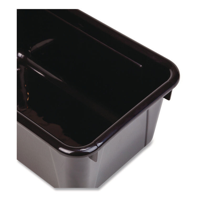 Cubby Bin, Neutral Tones 1.8 gal, 7.8" x 12.09" x 5.18", Black, 5/Pack