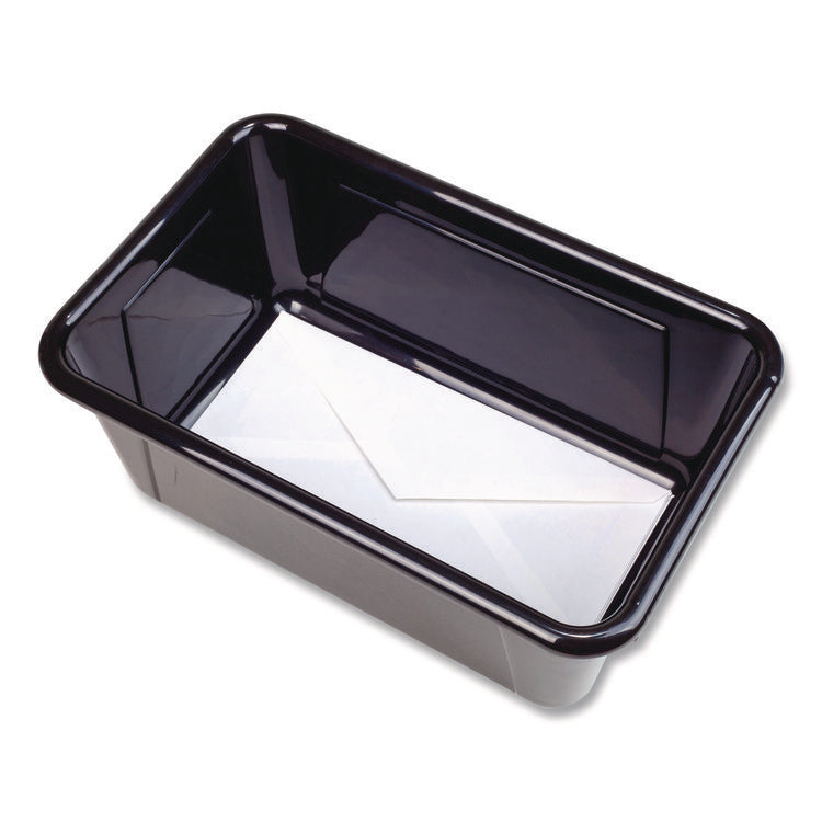 Cubby Bin, Neutral Tones 1.8 gal, 7.8" x 12.09" x 5.18", Black, 5/Pack