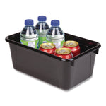 Cubby Bin, Neutral Tones 1.8 gal, 7.8" x 12.09" x 5.18", Black, 5/Pack