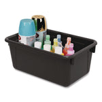 Cubby Bin, Neutral Tones 1.8 gal, 7.8" x 12.09" x 5.18", Black, 5/Pack