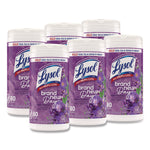 Disinfecting Wipes, 1-Ply, 7 x 7.25, Lavender and Cotton Blossom, White, 80 Wipes/Canister, 6 Canisters/Carton