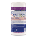 Disinfecting Wipes, 1-Ply, 7 x 7.25, Lavender and Cotton Blossom, White, 80 Wipes/Canister, 6 Canisters/Carton