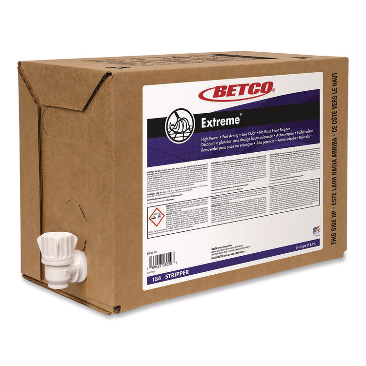 Extreme Floor Stripper, Lemon Scent, 5 gal Bag-in-Box