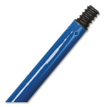 Plastic Coated Metal Handle, 0.85" dia x 48", Blue, 12/Carton
