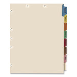 Side Tab Medical Chart Indexes, 8-Tab, Assorted Medical, 11 x 8.5, Manila, 50/Box