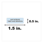 Veterinary Medication Instruction Labels, May Increase Thirst and Urination, 1.5 x 0.5, Blue, 500 Labels