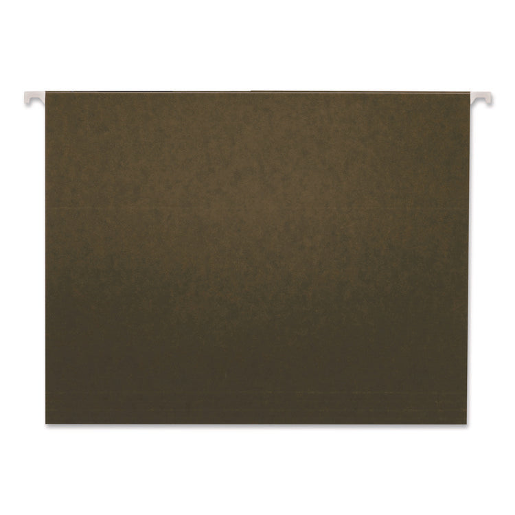 Hanging File Folders, Letter Size, 1/3-Cut, Standard Green, 25/Box