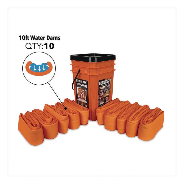 Indoor Bucket Kit, (1) Bucket, (10) 10 ft Water Dams