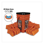 Indoor Bucket Kit, (1) Bucket, (25) 4 ft Water Dams