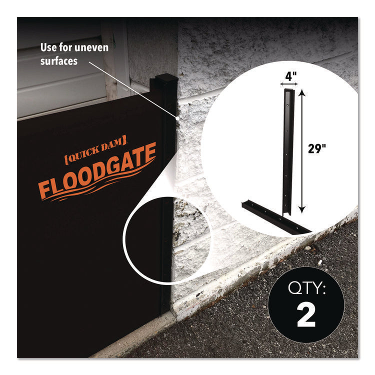 Flood Gate Side Rails, 4" x 4" x 29", 2 Side Rails