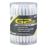 G2 Edge Premium Gel Roller Pen, Retractable, Fine 0.7 mm, Black Ink, White Barrel, 36/Pack