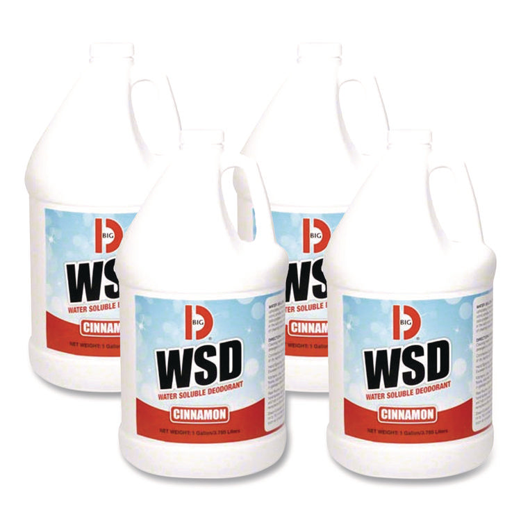 Water-Soluble Deodorant, Cinnamon, 1 gal Bottle, 4/Carton