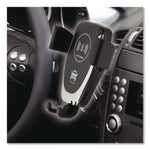 Universal Car Holder with Wireless Fast Qi Charger, Black/Silver