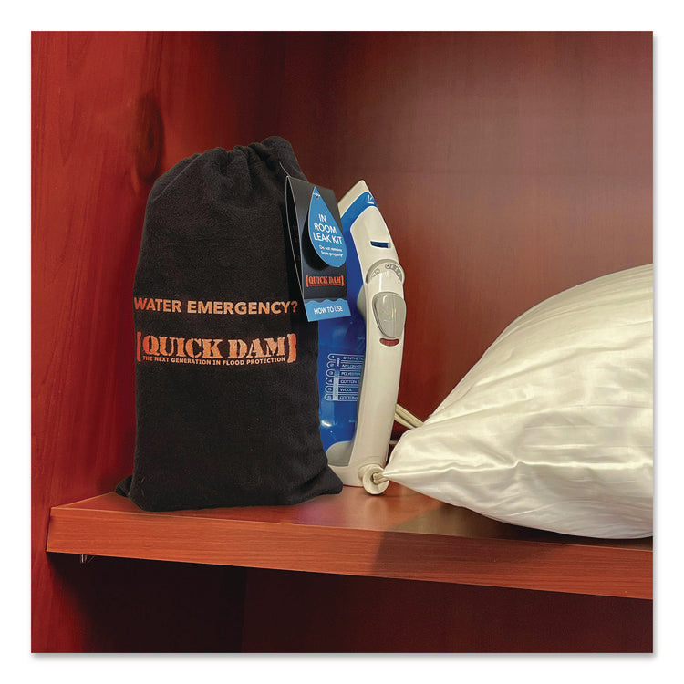 In-Room Leak Kit, (1) Drip Mat, (1) 8 ft Water Dam