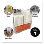 Wall Rack, (8) Drip Mats, (8) Mats, (2) 4 ft Water Dams, (1) 10 ft Water Dam