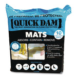 Super Absorbent Mats, 1.5 qt, 7" x 14", 10/Pack