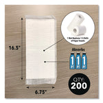 Super Absorbent Mats, 1.5 qt, 14" x 7", 200/Box