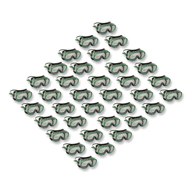 V8 Monogoggle 211 Goggle. Clear Lens, Green Frame, 36/Carton