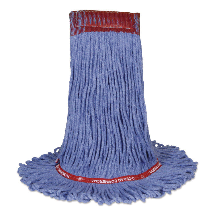 MaxiClean Loop-End Mop, Cotton/Synthetic, 20 oz, Blue