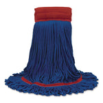 MaxiPlus Microfiber Loop-End Mop, Microfiber, 24 oz, Blue