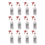 Empty Trigger Sprayer, 32 oz, Clear, 12/Carton