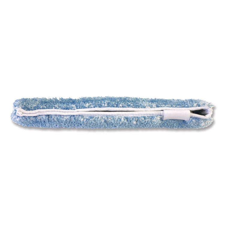 MaxiPlus Combo Window Washer and Squeegee Microfiber Replacement Sleeve, 15.5" Wide, Blue