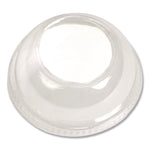 PET Lids, Fits 5 oz and 8 oz Sundae Cup, 100/Sleeve, 10/Sleeves/Carton