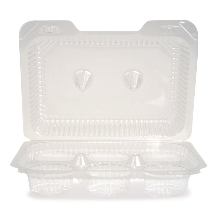 Bakery Containers, Muffin/Cupcake, 7.25 x 9.88 x 3.13, Clear, 250/Carton