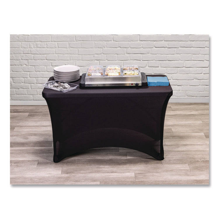 Igear Fabric Table Cover, Polyester/spandex, 24" X 48", Black