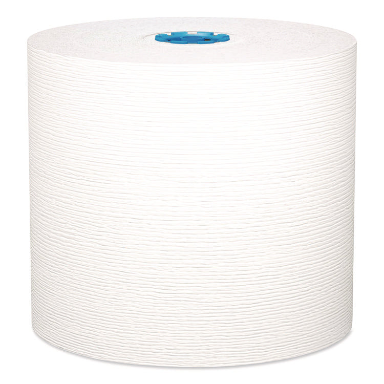 Hard Roll Paper Towels with Premium Absorbency Pockets with Colored Core, Gray Core, 1-Ply, 7.5" x 700 ft, White, 6 Rolls/CT