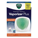 Waterless Tabletop Vaporizer Plus,1.9 x 5.3 x 7.5, White/Mint Green