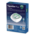 Waterless Tabletop Vaporizer Plus,1.9 x 5.3 x 7.5, White/Mint Green