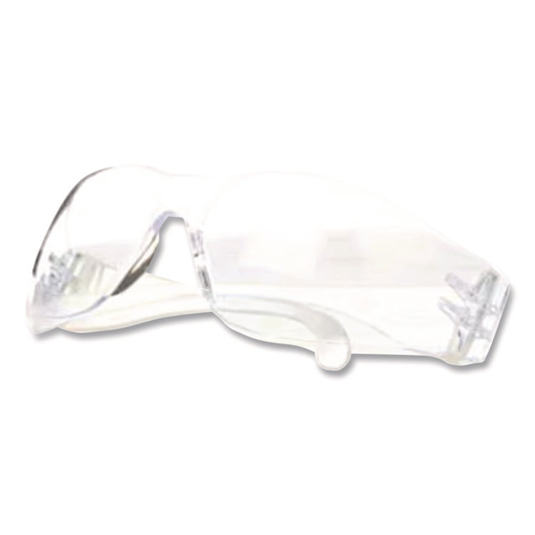 Virtua Wraparound Protective Eyewear, Clear Plastic Frame, Clear Polycarbonate Lens, 100/Carton