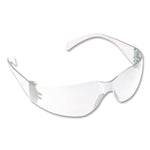 Virtua Wraparound Protective Eyewear, Clear Plastic Frame, Clear Polycarbonate Lens, 100/Carton