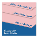 Fore Multipurpose Print Paper, 20 lb Bond Weight, 8.5 x 14, Pink, 500/Ream