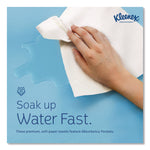 Hand Towels, POP-UP Box, Cloth, 1-Ply, 9 x 10.5, Unscented, White, 120/Box, 18 Boxes/Carton