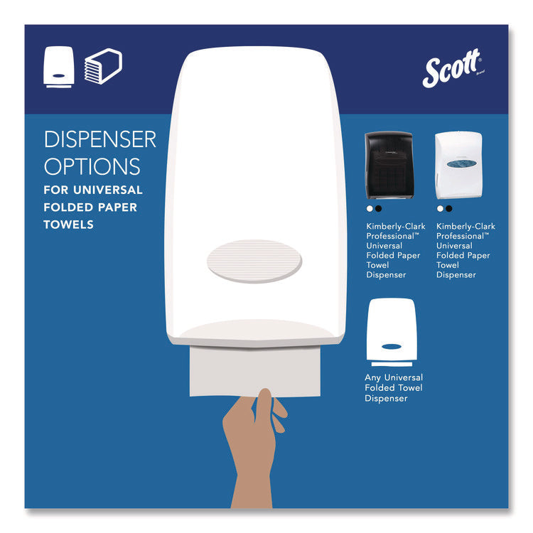 Essential C-Fold Towels for Business, Absorbency Pockets, 1-Ply, 10.13 x 13.15, White, 200/Pack, 12 Packs/Carton