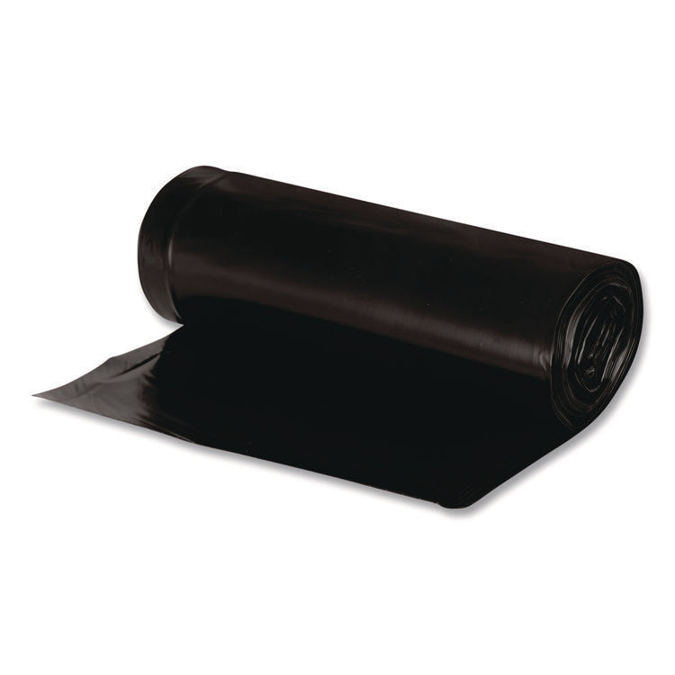 Linear Low Density Recycled Can Liners, 56 gal, 2 mil, 43" x 47", Black, 10 Bags/Roll, 10 Rolls/Carton