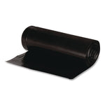 Linear Low Density Recycled Can Liners, 45 gal, 1.25 mil, 40" x 46", Black, 10 Bags/Roll, 10 Rolls/Carton