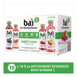 Antioxidant Infused Beverage, Variety Pack, 18 oz Bottle, 15/Carton