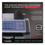 6600 UV/MG Top Loading Bill Counter, 1,400 Bills/min, 10.2 x 11 x 8.1, Gray