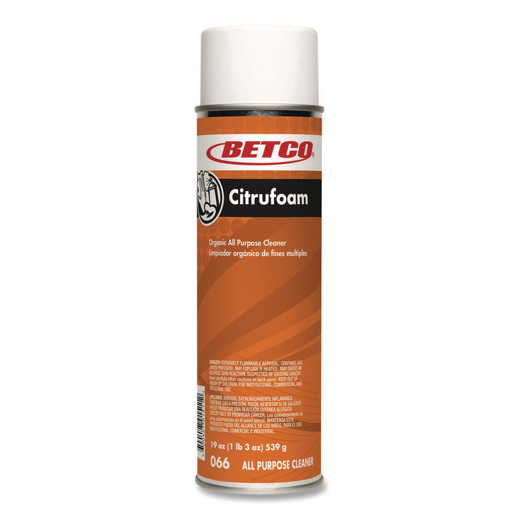 Citrufoam Cleaner/Degreaser, 19 oz Aerosol Can, 12/Carton