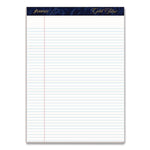 Gold Fibre Writing Pads, Narrow Rule, 50 White 8.5 X 11.75 Sheets, Dozen