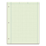 Evidence Engineer's Computation Pad, Cross-Section Quadrille Rule (5 Sq/in, 1 Sq/in), 100 Green-Tint 8.5 X 11 Sheets