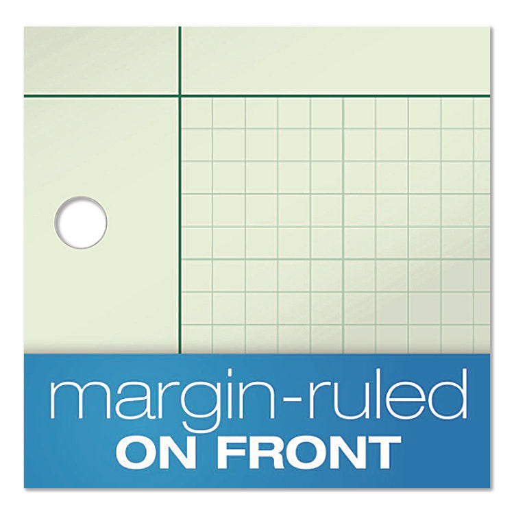 Evidence Engineer's Computation Pad, Cross-Section Quadrille Rule (5 Sq/in, 1 Sq/in), 200 Green-Tint 8.5 X 11 Sheets